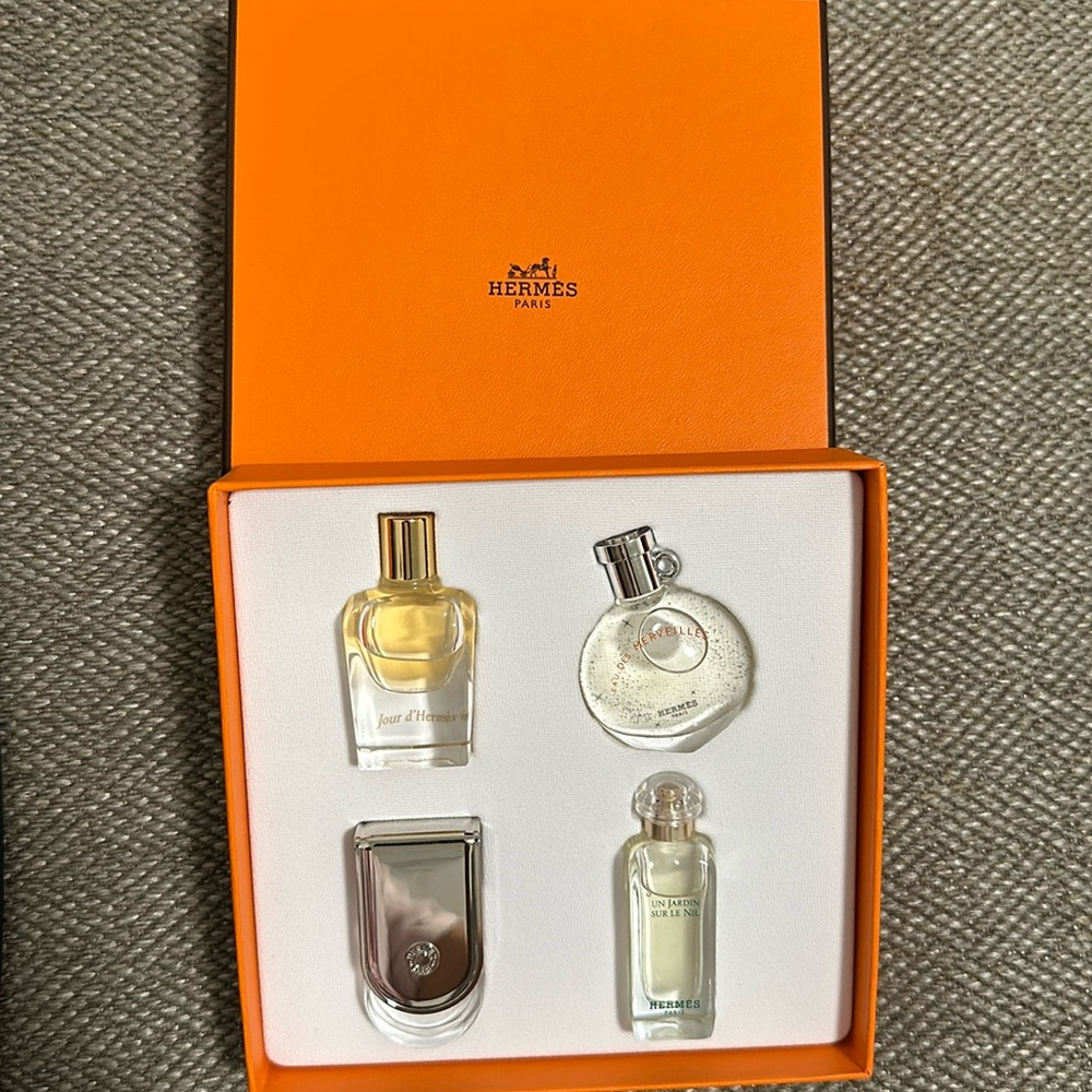 Brand new in box Hermes mini perfume set
